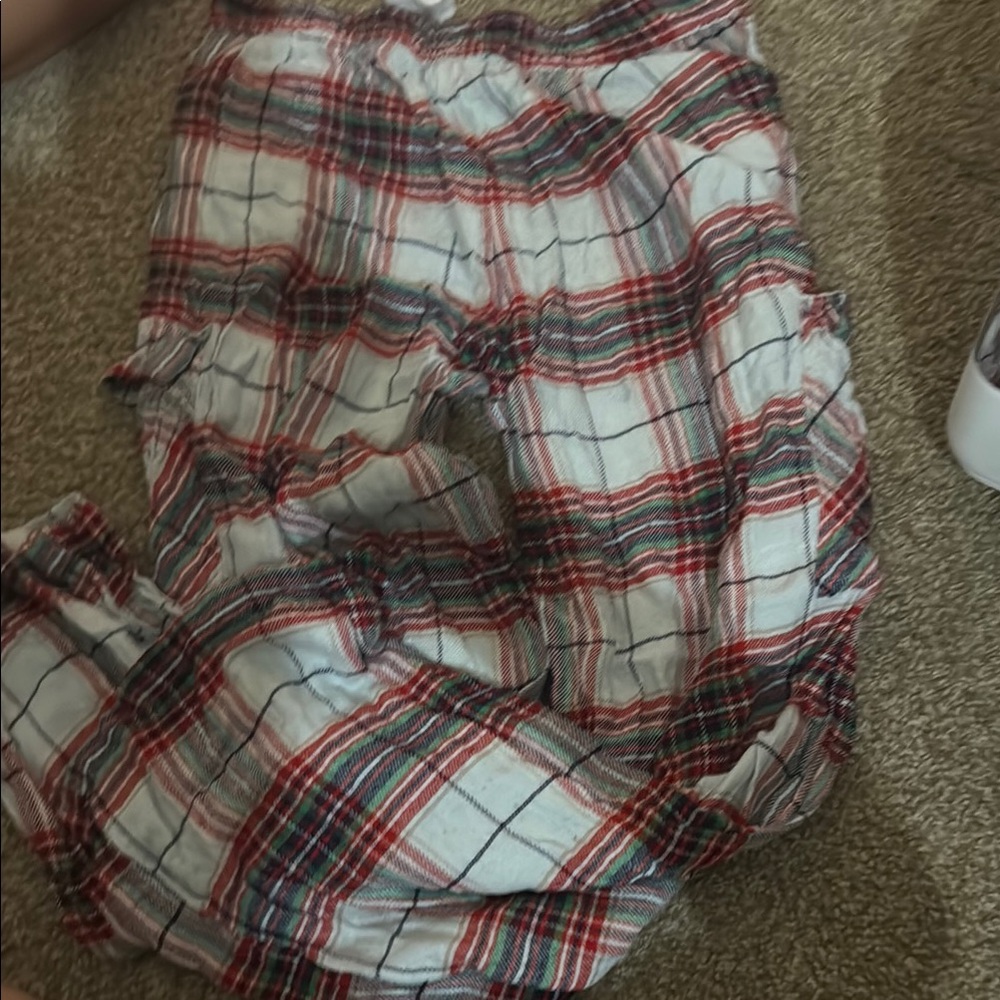 Aerie Plaid Sweatpants - Red, Green, White